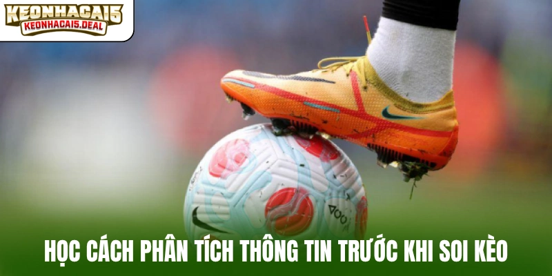 Học cách phân tích thông tin trước khi soi kèo