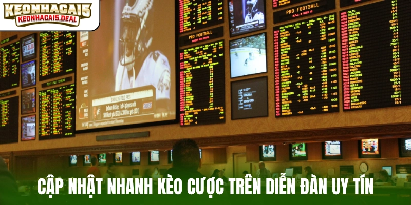 Cập nhật nhanh kèo cược trên diễn đàn uy tín